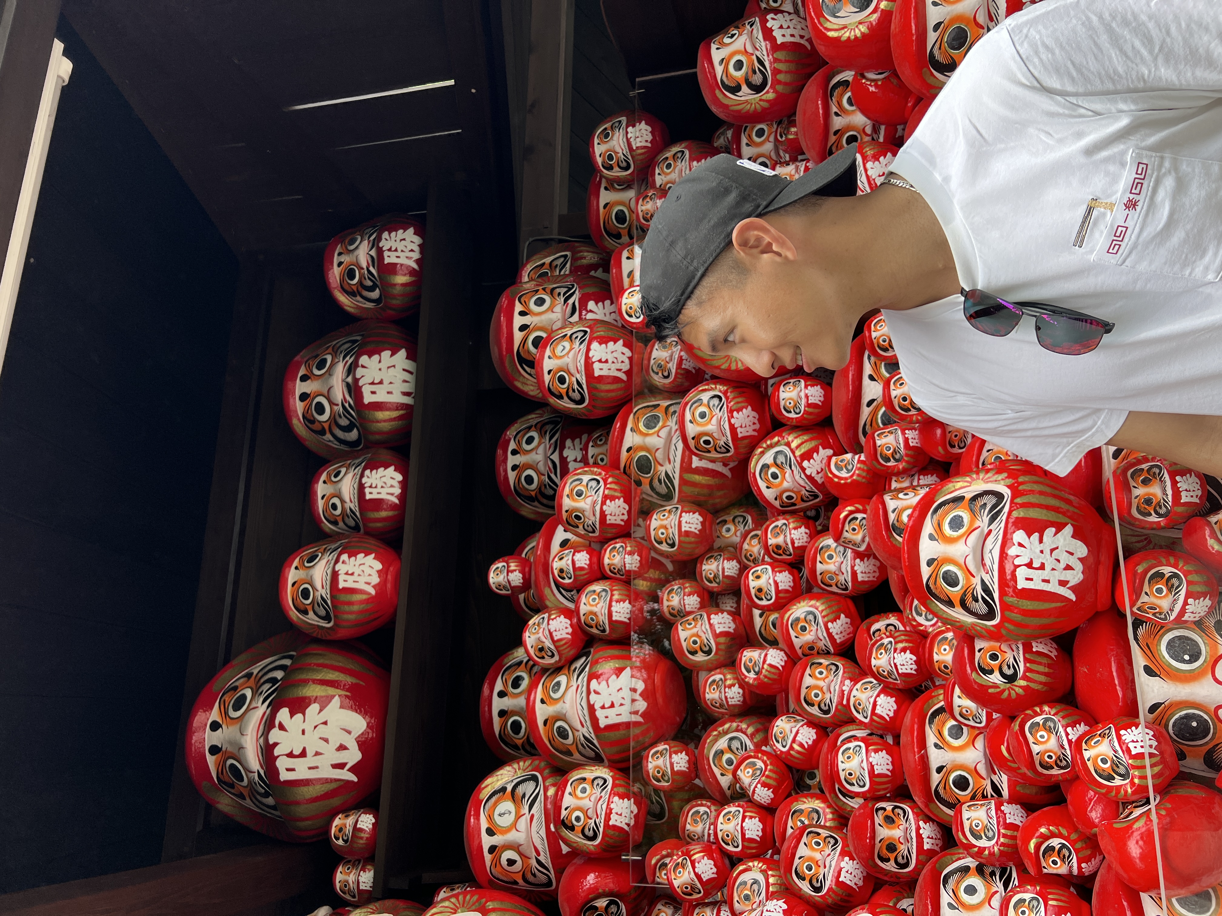 Temple Katsuo-ji Osaka : statues de Daruma