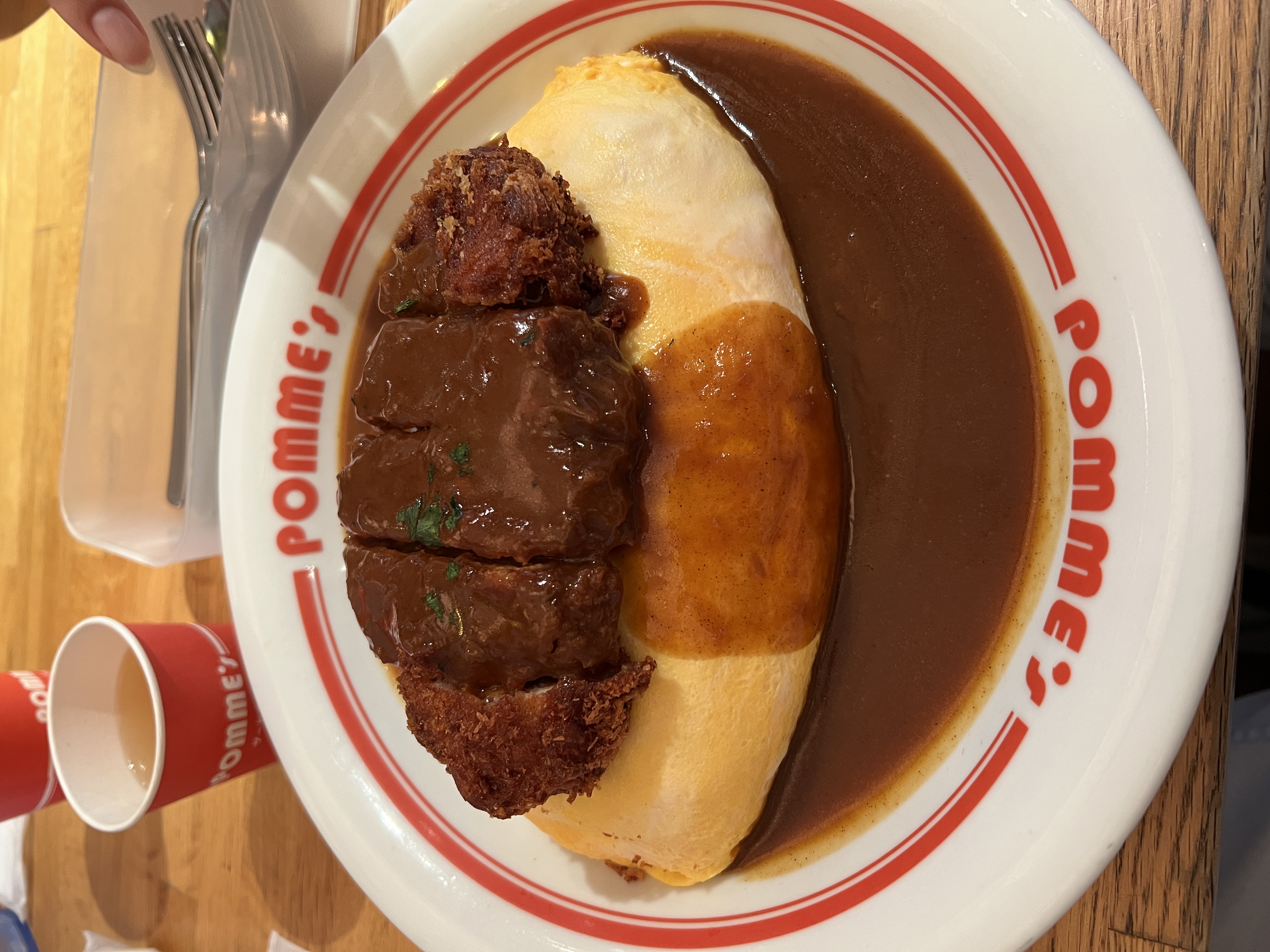 Restaurant Omurice Tokyo : plat d'omurice