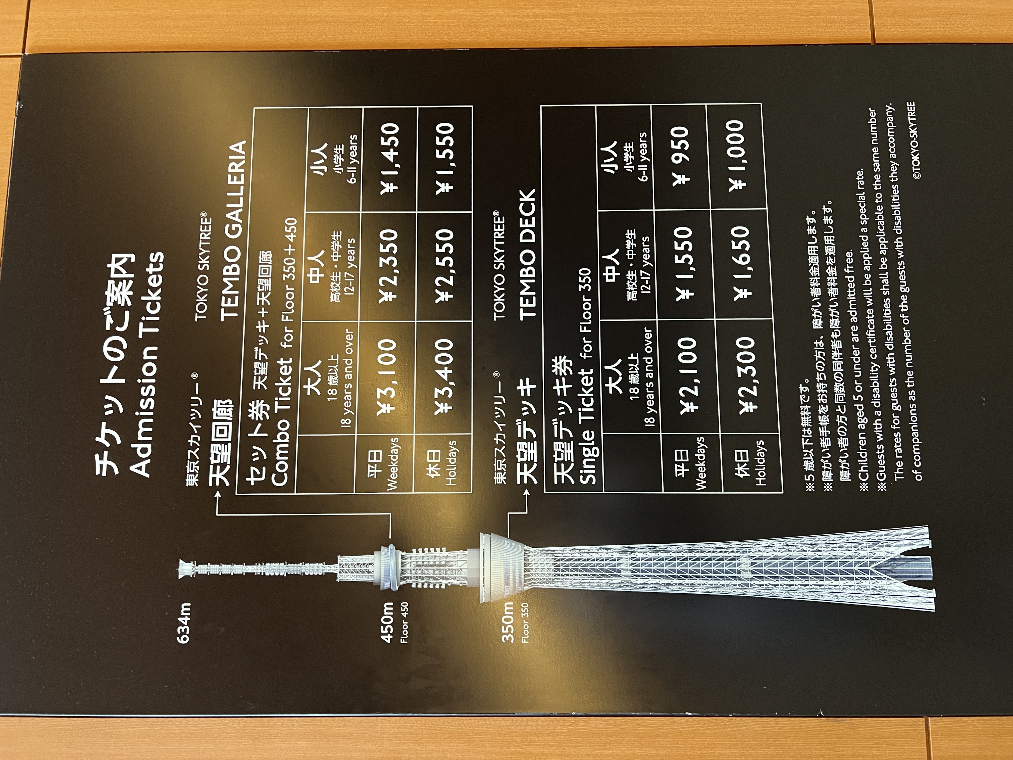 Tokyo Skytree prix et horaires